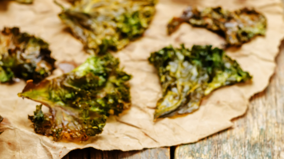 Croustilles de kale à l’érable (Chips)