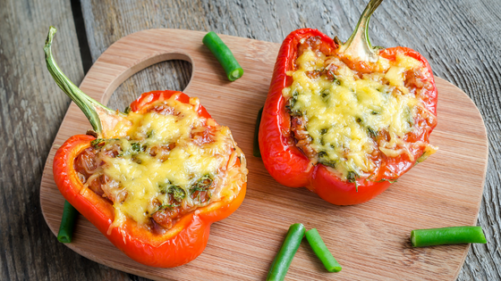 Sausage stuffed bell peppers